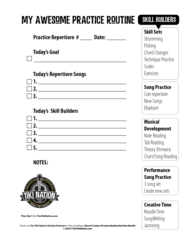 how to create a practice routine that gets results