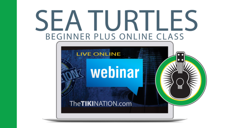 Sea Turtles online ukulele Class Webinar