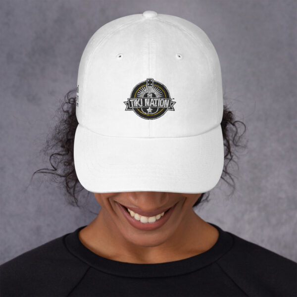Tiki Brand White Low Profile Curved Visor Hat - Image 2