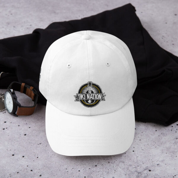Tiki Brand White Low Profile Curved Visor Hat - Image 3