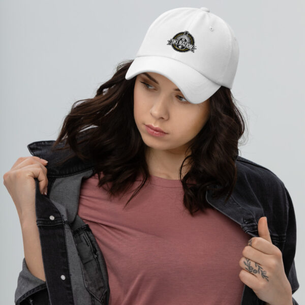 Tiki Brand White Low Profile Curved Visor Hat - Image 4