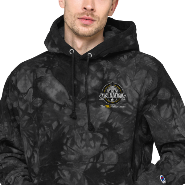 Tiki Nation Adventurer tie-dye Champion Hoodie - Unisex - Image 7
