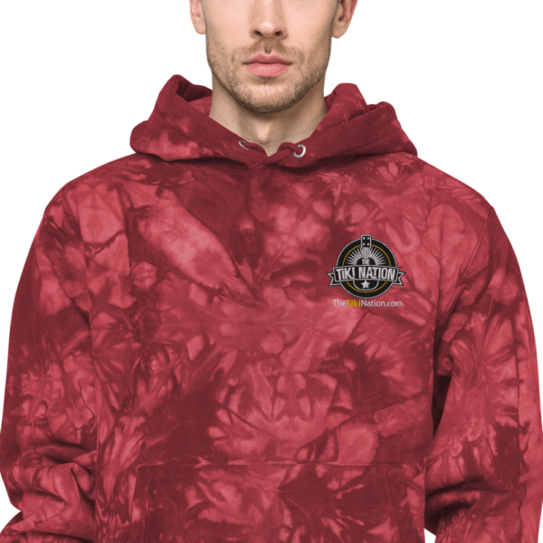 Tiki Nation Adventurer tie-dye Champion Hoodie - Unisex - Image 14