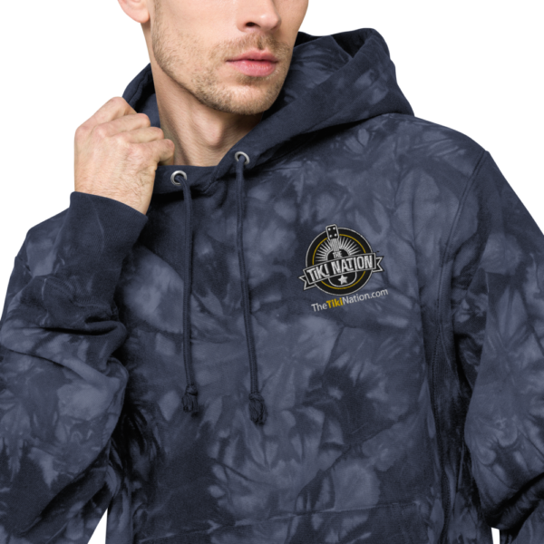 Tiki Nation Adventurer tie-dye Champion Hoodie - Unisex - Image 13