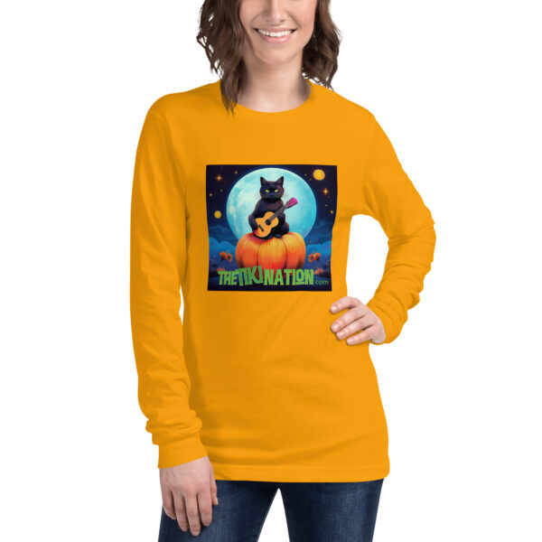 Black Cat Halloween Long Sleeve Tee - Image 9
