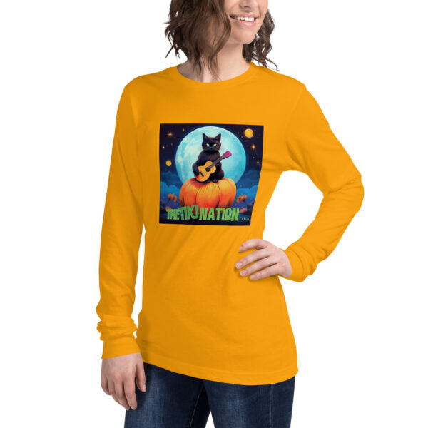 Black Cat Halloween Long Sleeve Tee - Image 10