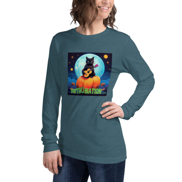 Black Cat Halloween Long Sleeve Tee - Image 8