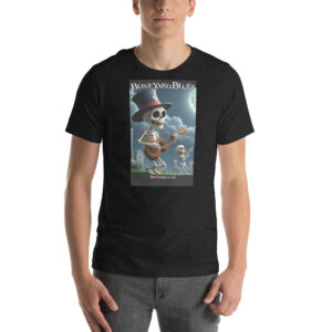 Bone Yard Blues Skelley Unisex t-shirt